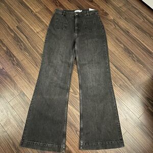 NWT Paris atelier & other stories high waist flare black jeans 31